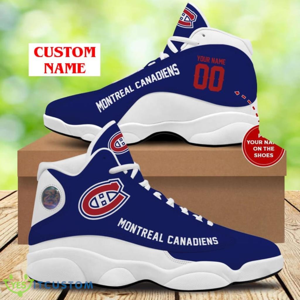 Custom Name Montreal Canadiens Air Jordan 13 Shoes Sneakers 3 Custom Name Montreal Canadiens Air Jordan 13 Shoes Sneakers Product Photo 1