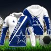 Dallas Cowboys Custom Name 3D Hoodie Blue White Unisex Sport Team Gift Product Photo 1