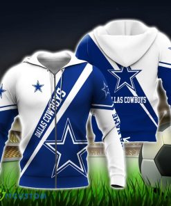 Dallas Cowboys Custom Name 3D Hoodie Blue White Unisex Sport Team Gift Product Photo 1