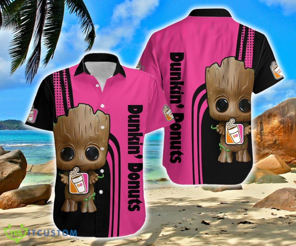 Dunkin’ Donuts Logo Brand Groot Funny Hawaiian Shirt Gift Summer For Men Women 2 Dunkin’ Donuts Logo Brand Groot Funny Hawaiian Shirt Gift Summer For Men Women - Dunkin’ Donuts Logo Brand Groot Funny Hawaiian Shirt Gift Summer For Men Women