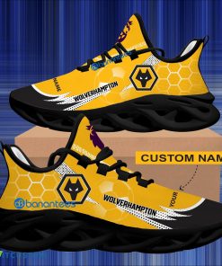EPL Wolverhampton Wanderers Hexagonal Pattern Chunky Sneaker Gift For Big Fans Max Soul Shoes Personalized - Personalized EPL Wolverhampton Wanderers Hexagonal Pattern Max Soul Shoes Photo 2