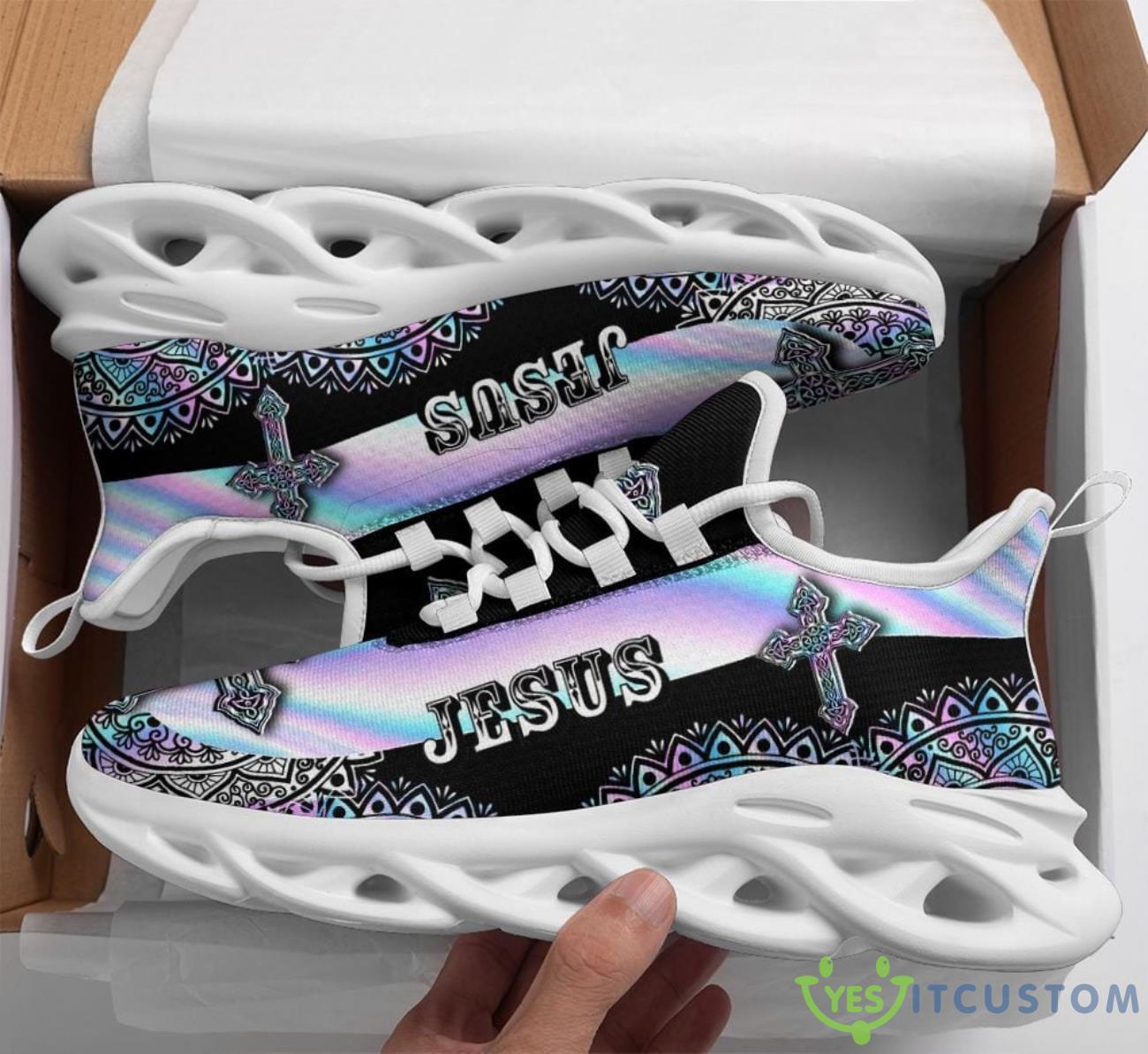 Jesus Mandala Clunky Max Soul Shoes Running Sneakers 5 Jesus Mandala Clunky Max Soul Shoes Running Sneakers Product Photo 1