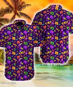 Mardi Gras Pattern Hawaiian Shirt Aloha For Men And Women - Mardi Gras Pattern Hawaiian Shirt Aloha For Men And Women_2