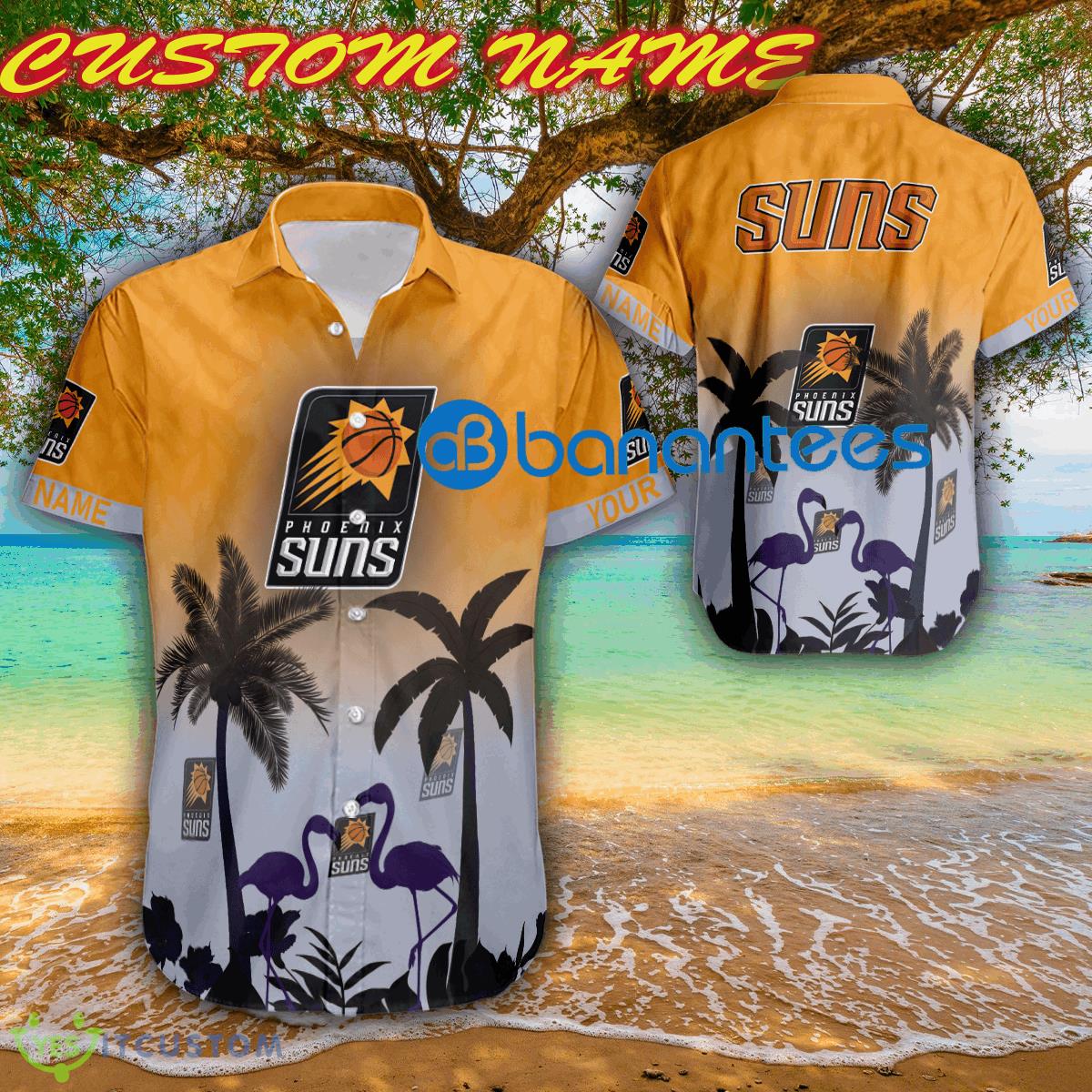 NBA Phoenix Suns Famous Logo Aloha Hawaiian Shirt For Summer Custom Name 2 NBA Phoenix Suns Famous Logo Aloha Hawaiian Shirt For Summer Custom Name - NBA Phoenix Suns Famous Logo Aloha Hawaiian Shirt For Summer Custom Name