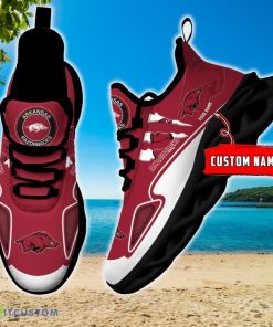NCAA Arkansas Razorbacks Max Soul Shoes For Fans Sports Sneakers Gift Men Women Fans Custom Name - NCAA Arkansas Razorbacks Max Soul Shoes Personalized_4