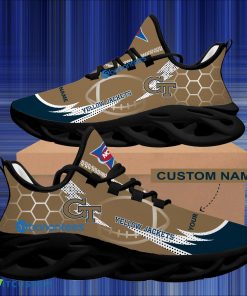NCAA Georgia Tech Yellow Jackets Hexagonal Pattern Chunky Sneaker Gift For Big Fans Max Soul Shoes Personalized 3 NCAA Georgia Tech Yellow Jackets Hexagonal Pattern Chunky Sneaker Gift For Big Fans Max Soul Shoes Personalized - Personalized NCAA Georgia Tech Yellow Jackets Hexagonal Pattern Max Soul Shoes Photo 2