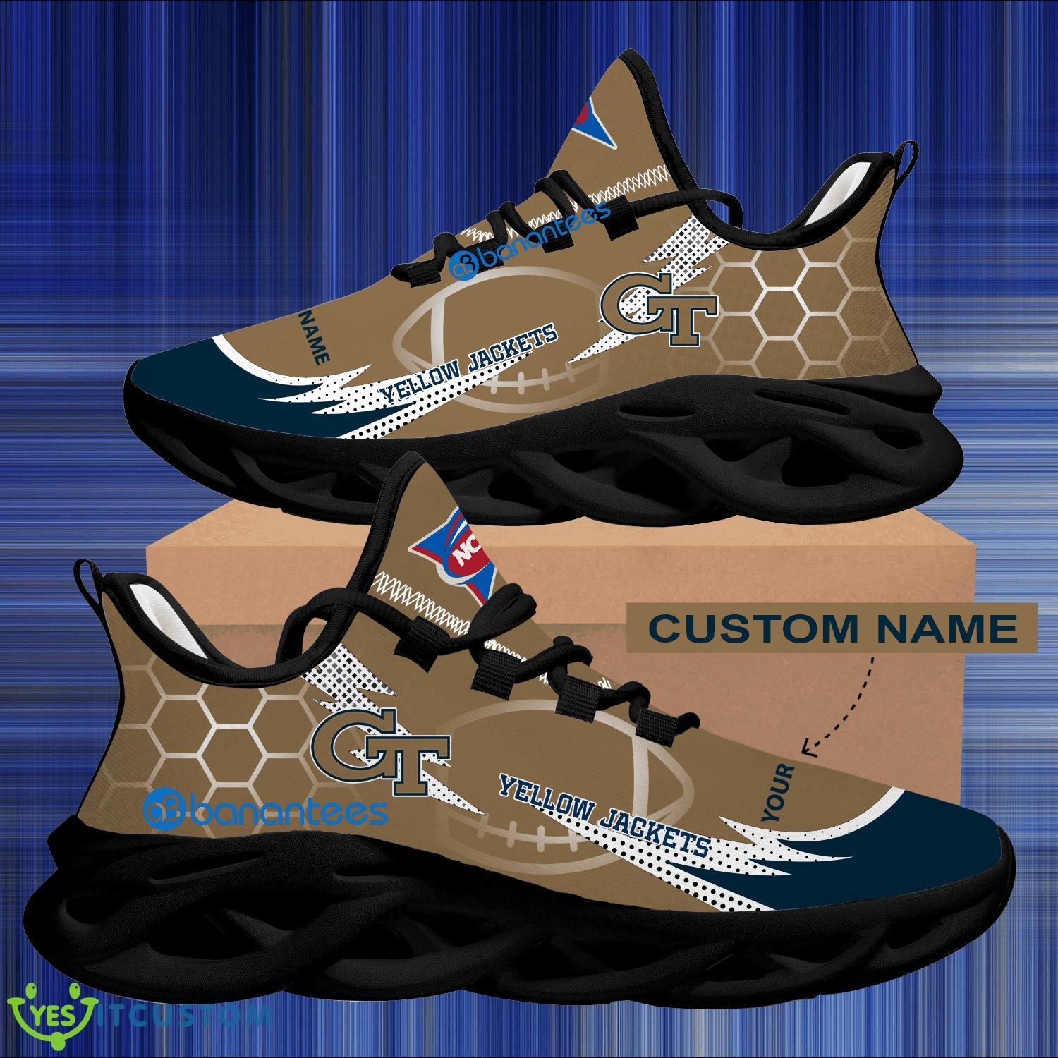NCAA Georgia Tech Yellow Jackets Hexagonal Pattern Chunky Sneaker Gift For Big Fans Max Soul Shoes Personalized 6 NCAA Georgia Tech Yellow Jackets Hexagonal Pattern Chunky Sneaker Gift For Big Fans Max Soul Shoes Personalized - Personalized NCAA Georgia Tech Yellow Jackets Hexagonal Pattern Max Soul Shoes Photo 2