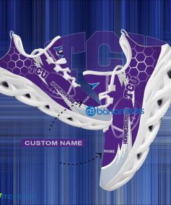 NCAA TCU Horned Frogs Hexagonal Pattern Chunky Sneaker Gift For Big Fans Max Soul Shoes Personalized - Personalized NCAA TCU Horned Frogs Hexagonal Pattern Max Soul Shoes Photo 1