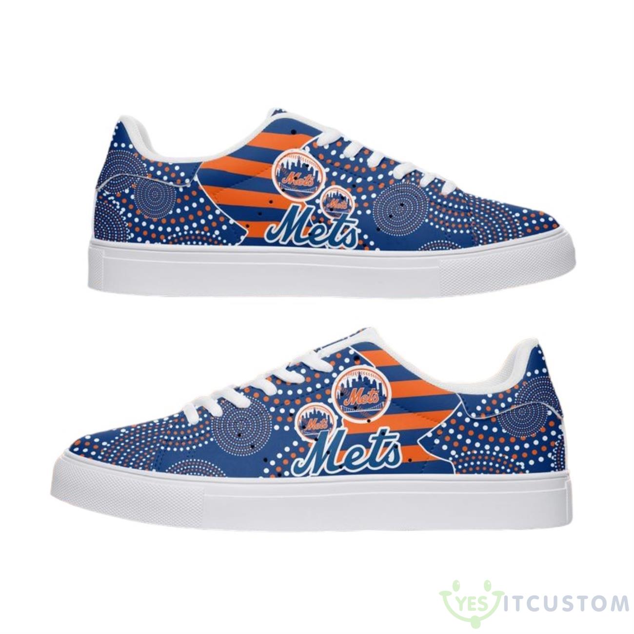 New York Mets Aboriginal Pattern Skate Shoes 3 New York Mets Aboriginal Pattern Skate Shoes Product Photo 1