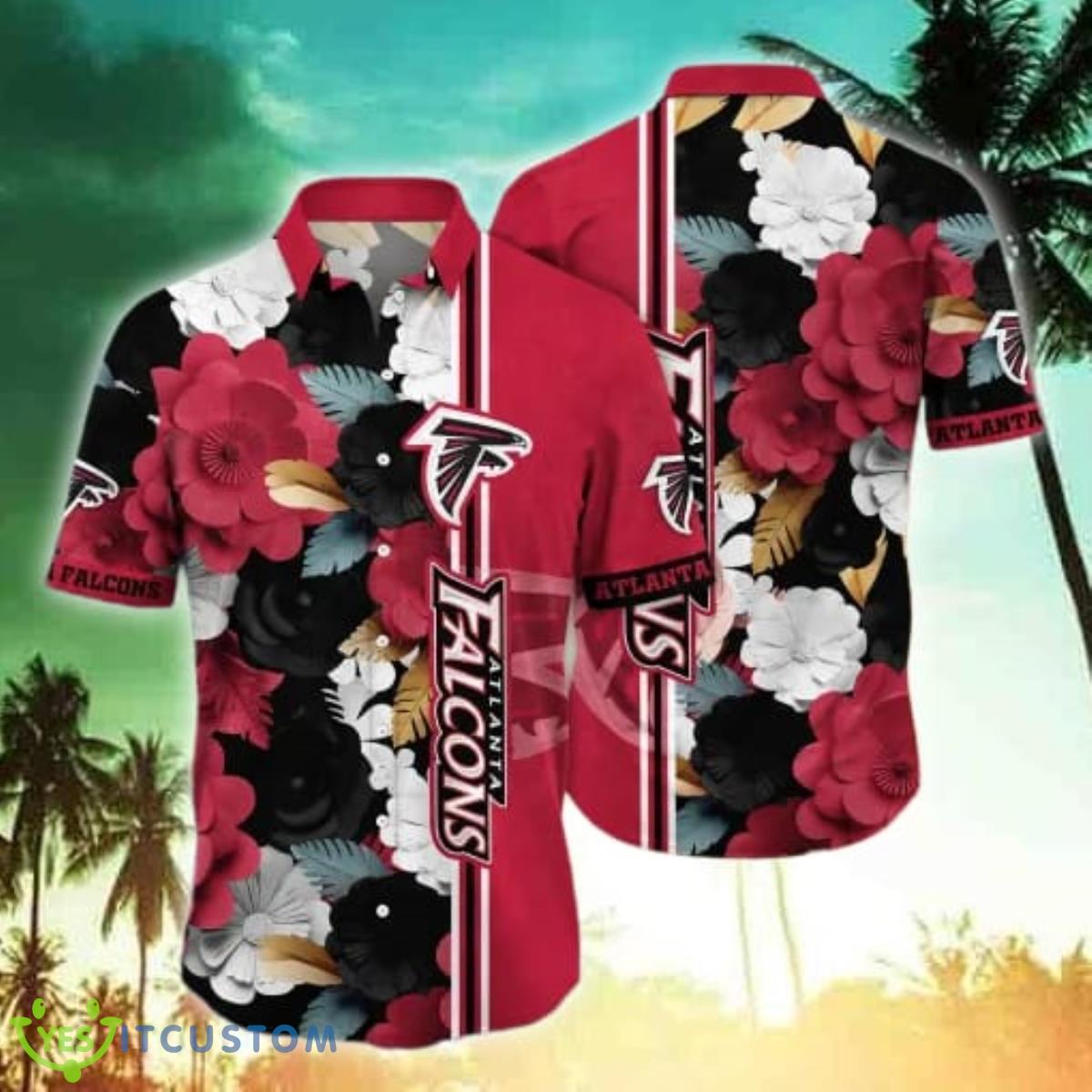 NFL Atlanta Falcons Flower Hawaii Shirt Gift For Men Women 2 NFL Atlanta Falcons Flower Hawaii Shirt Gift For Men Women Product Photo 1