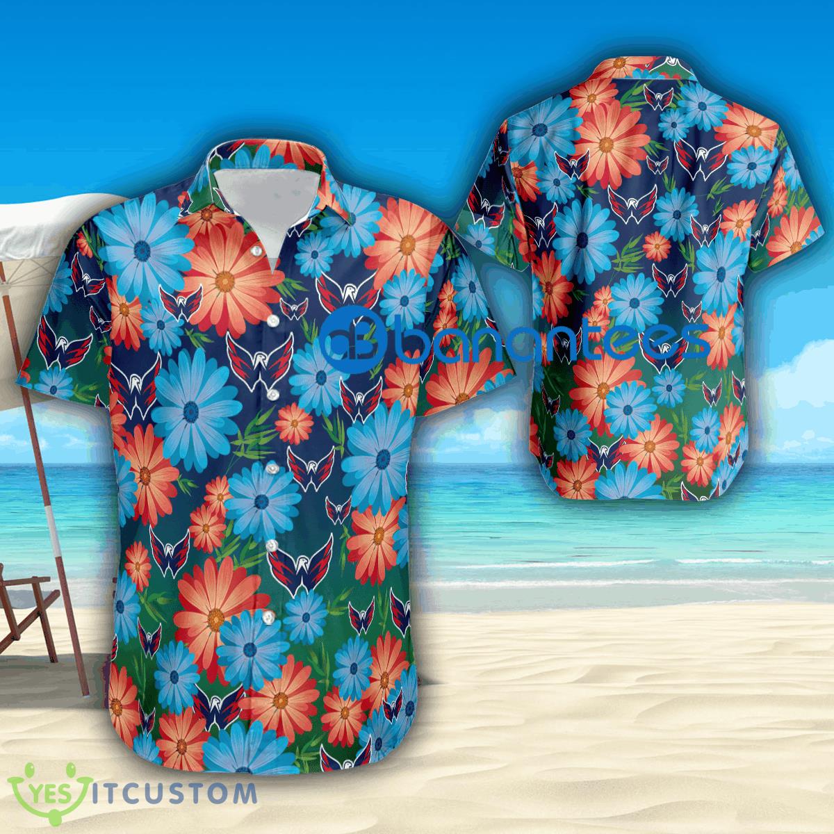 NHL Washington Capitals Logo Flower New Style 3D Hawaiian Shirt Gift Beach 2 NHL Washington Capitals Logo Flower New Style 3D Hawaiian Shirt Gift Beach - NHL Washington Capitals Logo Flower New Style 3D Hawaiian Shirt Gift Beach