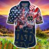 Notre Dame Fighting Irish NCAA1 Flower Hawaiian Shirt Independence Day Gift For Fans Football Shirts Product Photo 1