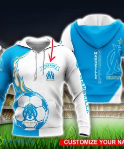 Olympique Marseille Custom Name 3D Hoodie Unisex Sport Team Gift 3 Olympique Marseille Custom Name 3D Hoodie Unisex Sport Team Gift Product Photo 2