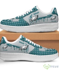 Philadelphia Eagles Air Force Shoes Custom Name Great Gift Product Photo 1