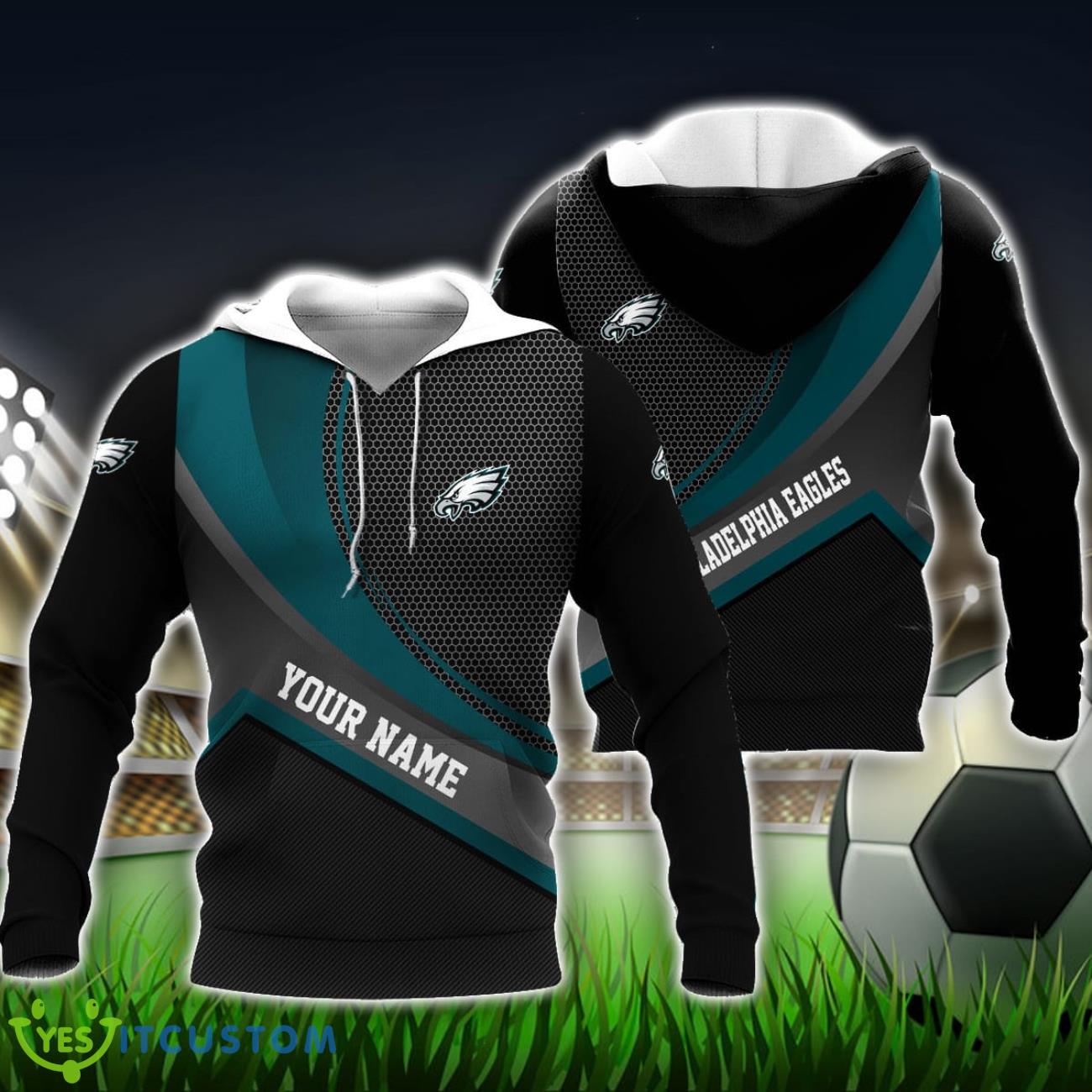 Philadelphia Eagles Custom Name 3D Hoodie Unisex Sport Team Gift 5 Philadelphia Eagles Custom Name 3D Hoodie Unisex Sport Team Gift Product Photo 2