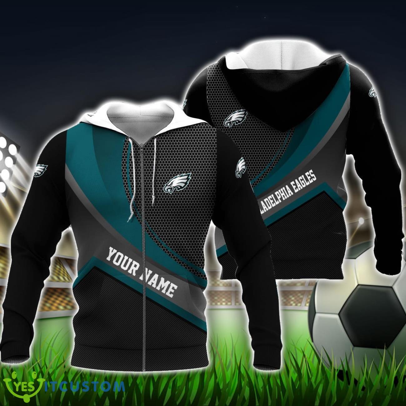 Philadelphia Eagles Custom Name 3D Hoodie Unisex Sport Team Gift 4 Philadelphia Eagles Custom Name 3D Hoodie Unisex Sport Team Gift Product Photo 1