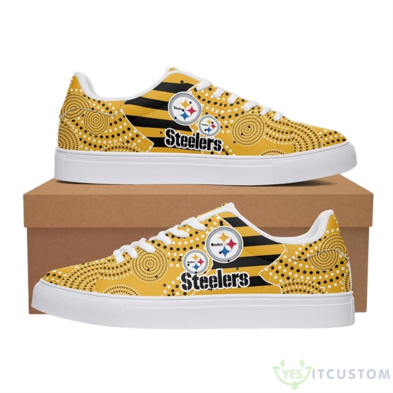 Pittsburgh Steelers Aboriginal Pattern Skate Shoes 3 Pittsburgh Steelers Aboriginal Pattern Skate Shoes Product Photo 1