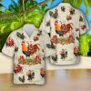 Santa Rooster Christmas Hawaiian Shirt New Trending Summer Gift Product Photo 1