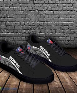 Scania TNTHL Embrace Stanmith Skate Shoes Truck Fans Gift Men And Women Sneakers - Scania TNT-HL ST Smith Shoes Ver 2 (Grey)_3
