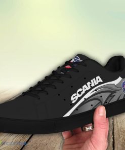 Scania TNTHL Embrace Stanmith Skate Shoes Truck Fans Gift Men And Women Sneakers - Scania TNT-HL ST Smith Shoes Ver 2 (Grey)_1
