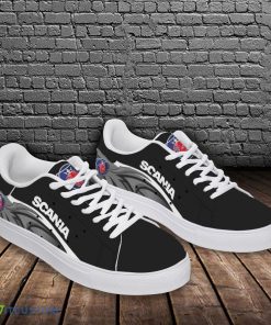 Scania TNTHL Embrace Stanmith Skate Shoes Truck Fans Gift Men And Women Sneakers - Scania TNT-HL ST Smith Shoes Ver 2 (Grey)_4