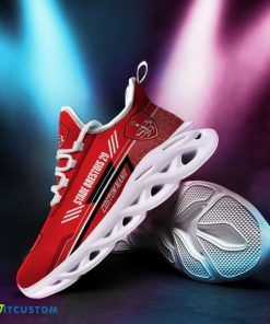 Stade Brestois 29 Logo Custom Name Pattern 3D Spors Shoes New For Fans Gift Chunky Sneakers - Stade Brestois 29 Logo Custom Name Pattern 3D Max Soul Sneaker Shoes_3