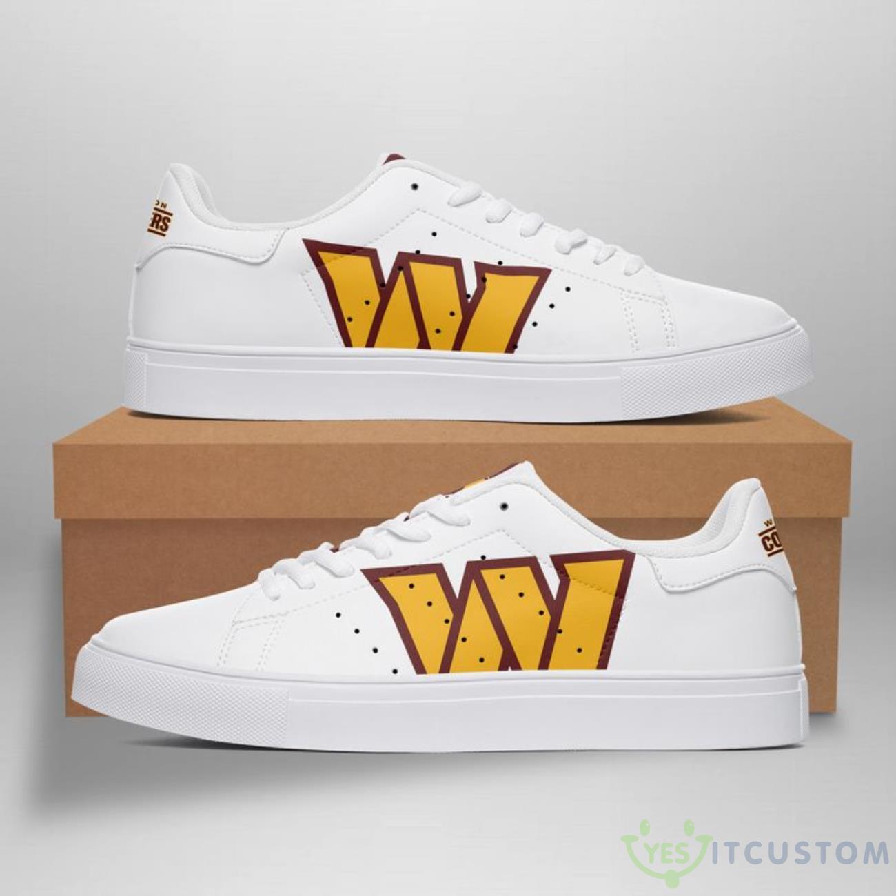 Washington Commanders One Line Pattern Skate Shoes For All Fans 3 Washington Commanders One Line Pattern Skate Shoes For All Fans Product Photo 1