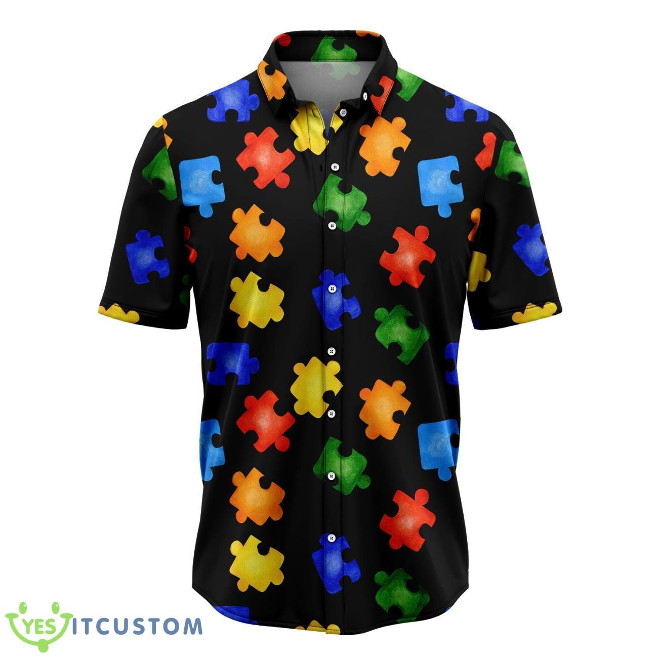 Autism Colorful 3D Printed Hawaiian Shirt Beach Shirt 2 Autism Colorful 3D Printed Hawaiian Shirt Beach Shirt Product Photo 1