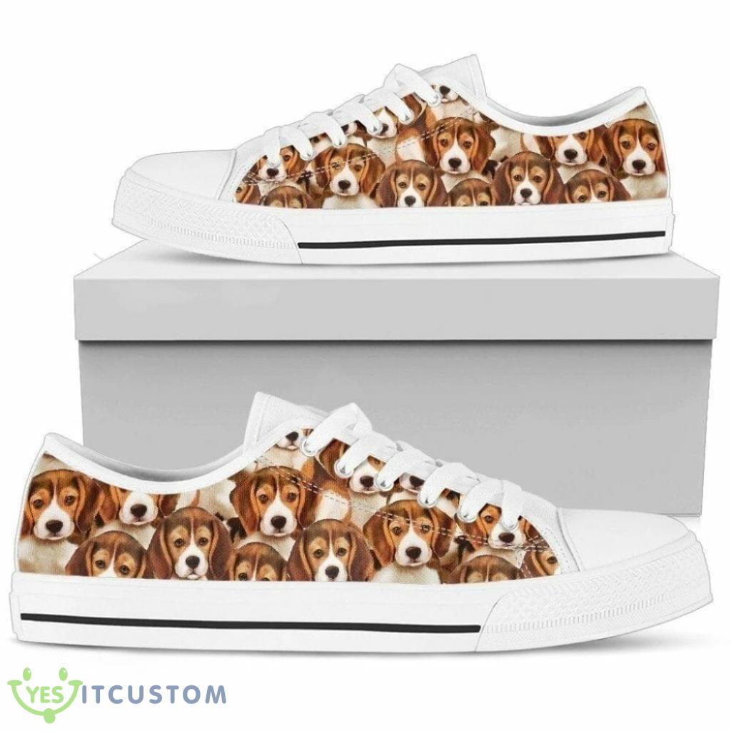 Beagle Dog Canvas Low Top Shoes 4 Beagle Dog Canvas Low Top Shoes Product Photo 1