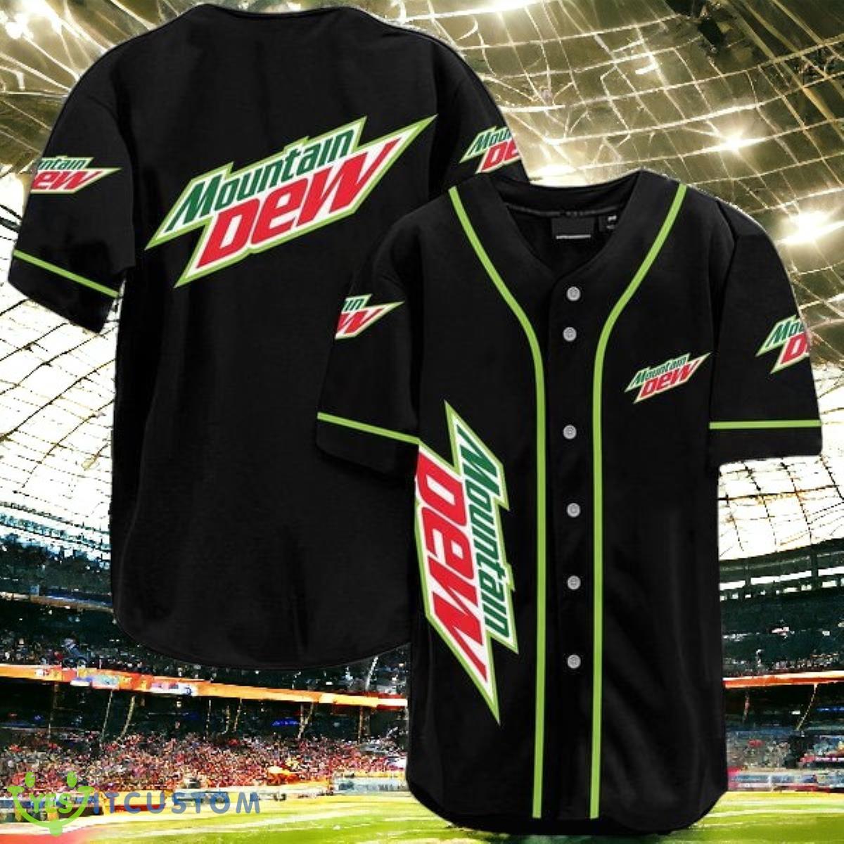 Black Mountain Dew Jersey Baseball Shirt Impressive Gift 3 Black Mountain Dew Jersey Baseball Shirt Impressive Gift Product Photo 1