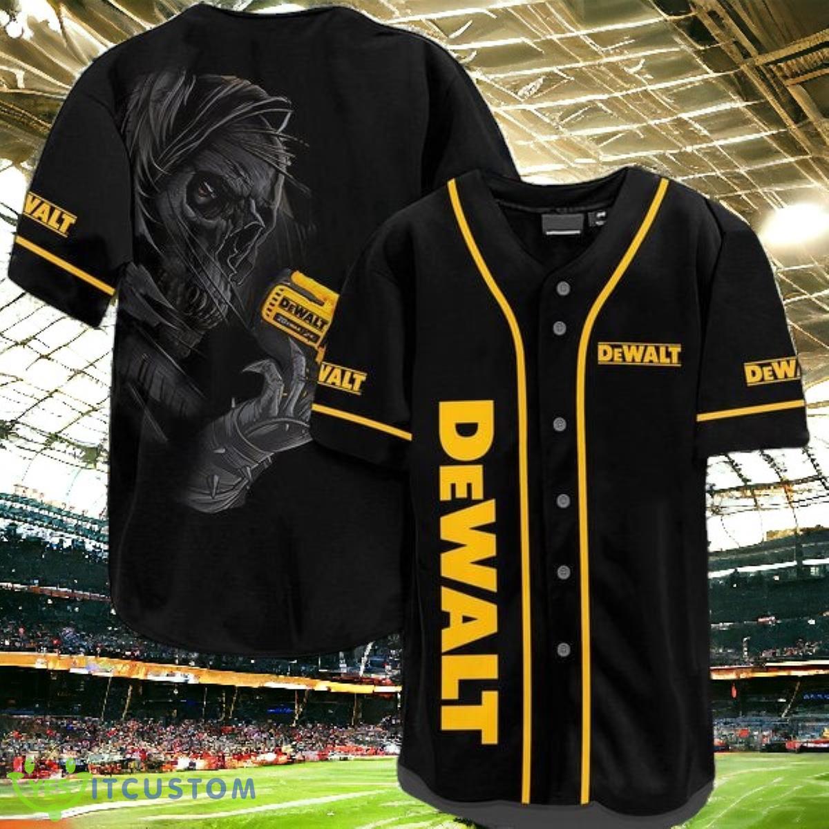 Black Skull Dewalt Jersey Baseball Shirt Impressive Gift 3 Black Skull Dewalt Jersey Baseball Shirt Impressive Gift Product Photo 1