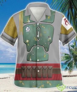 Boba Fet Cosplay 3D Hawaiian Shirt Button Beach Shirt Product Photo 2