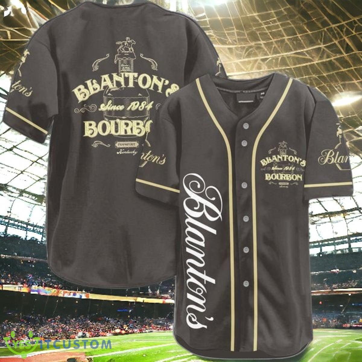 Brown Blanton's Whiskey Jersey Baseball Shirt Impressive Gift 3 brown blantons whiskey jersey baseball shirt impressive gift
