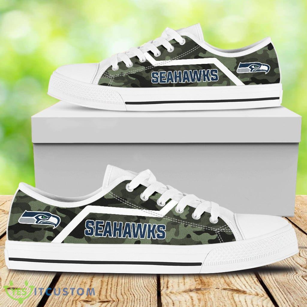 Camouflage Seattle Seahawks Canvas Low Top Shoes Sporty Comfortable Fit Trending 4 Camouflage Seattle Seahawks Canvas Low Top Shoes Sporty Comfortable Fit Trending Product Photo 1