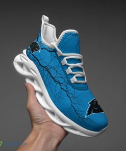 Carolina Panthers Lightning Pattern Max Soul Shoes Elevate Running Sneakers - Carolina Panthers Lightning Pattern Max Soul Shoes_2