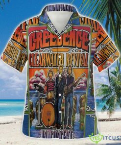 Ccr In Concert Rock 3D Hawaiian Shirt Button Beach Shirt Product Photo 2