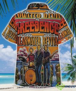 Ccr In Concert Rock 3D Hawaiian Shirt Button Beach Shirt Product Photo 1