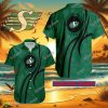 CFL Saskatchewan Roughriders Hawaiian Shirt Design Gift Fans Summer Holidays Custom Name - CFL Saskatchewan Roughriders Hawaiian Shirt Design Gift Fans Summer Holidays Custom Name