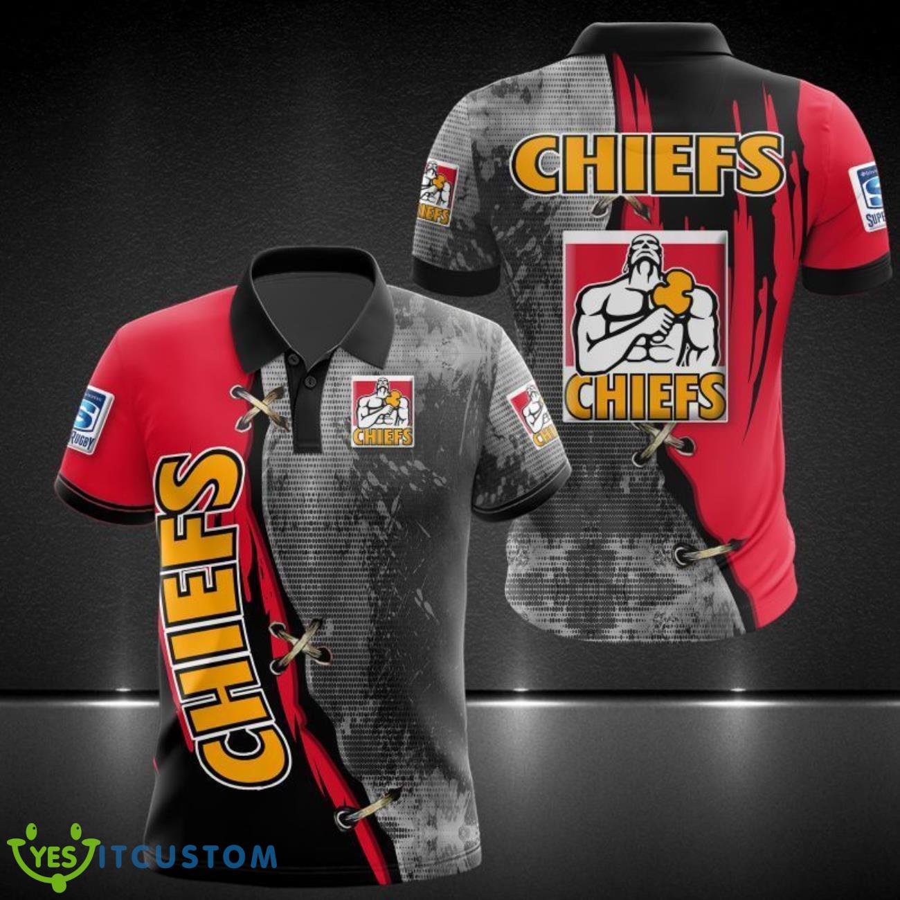 Chiefs Printing 3D Polo Shirt Sport Fans Gift Trending 3 Chiefs Printing 3D Polo Shirt Sport Fans Gift Trending Product Photo 1