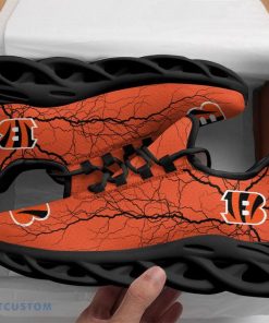 Cincinnati Bengals Lightning Pattern Max Soul Shoes Mark Chunky Sneakers - Cincinnati Bengals Lightning Pattern Max Soul Shoes_10
