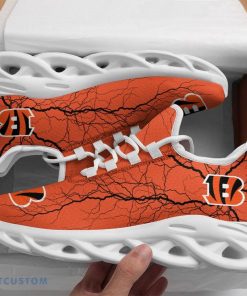 Cincinnati Bengals Lightning Pattern Max Soul Shoes Mark Chunky Sneakers - Cincinnati Bengals Lightning Pattern Max Soul Shoes_1