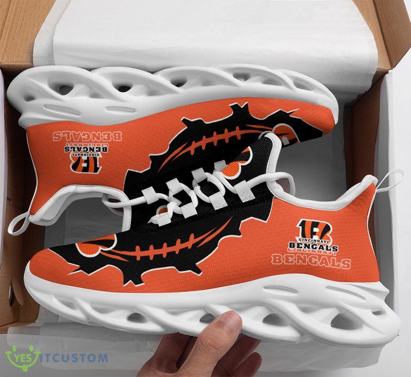 Cincinnati Bengals Max Soul Shoes Visual Running Sneakers 3 Cincinnati Bengals Max Soul Shoes Visual Running Sneakers - Cincinnati Bengals Max Soul Shoes_2