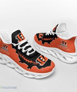 Cincinnati Bengals Max Soul Shoes Visual Running Sneakers 7 Cincinnati Bengals Max Soul Shoes Visual Running Sneakers - Cincinnati Bengals Max Soul Shoes_3