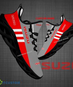 Custom Name Car Racing Isuzu Logo New Style Max Soul Shoes For Big Fans Runing Sneakers Gift - Car Racing Isuzu Logo New Style Chunky Shoes Photo 1