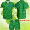 Custom Name Jetblue Combo Hawaiian Shirt And Short Green St.Patrick Day - Custom Name Jetblue Combo Hawaiian Shirt And Short Green St.Patrick Day