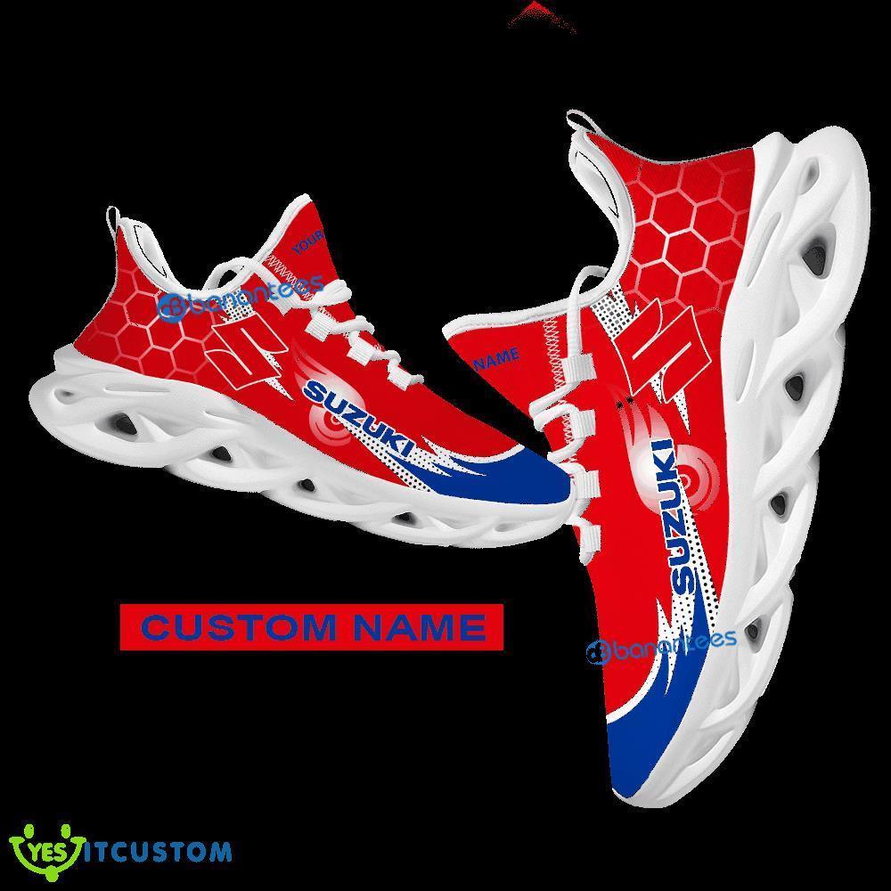 Custom Name Motorcycle Suzuki Logo Hexagonal Max Soul Sneakers New Gift Running Sports Shoes 5 Custom Name Motorcycle Suzuki Logo Hexagonal Max Soul Sneakers New Gift Running Sports Shoes - Custom Name Motorcycle Suzuki Logo Hexagonal Pattern Max Soul Shoes Photo 1