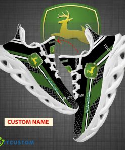 Custom Name Truck Farmer John Deere Logo New Design Max Soul Shoes For Big Fans Runing Sneakers Gift - Truck Farmer John Deere Logo New Design Chunky Shoes Custom Name Photo 1