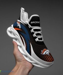Denver Broncos Triangle Abstract Pattern Max Soul Shoes Recognition Chunky Sneakers - Denver Broncos Triangle Abstract Pattern Max Soul Shoes_2