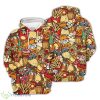 Donut Unisex Hoodie Fast Food Seemless Doodle Unisex Hoodie Cute Beach Themed Gifts Product Photo 1