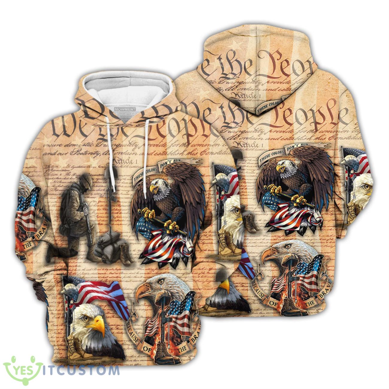 Eagle Unisex Hoodie Veteran Patriot Day Eagle Brown Pattern Print 3D Unisex Hoodie Gifts For Patriot 2 Eagle Unisex Hoodie Veteran Patriot Day Eagle Brown Pattern Print 3D Unisex Hoodie Gifts For Patriot Product Photo 1